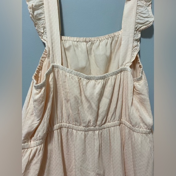 LC Lauren Conrad Plus Size Tiered Pinafore Zigzag Light Peach Dress Size XXL - Picture 10 of 12